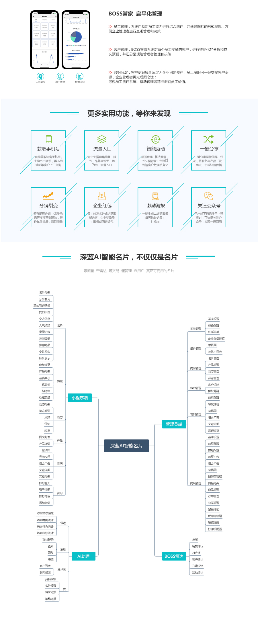 深蓝AI智能名片小程序制作，深蓝AI智能名片网站系统开发-第4张图片-小程序制作网