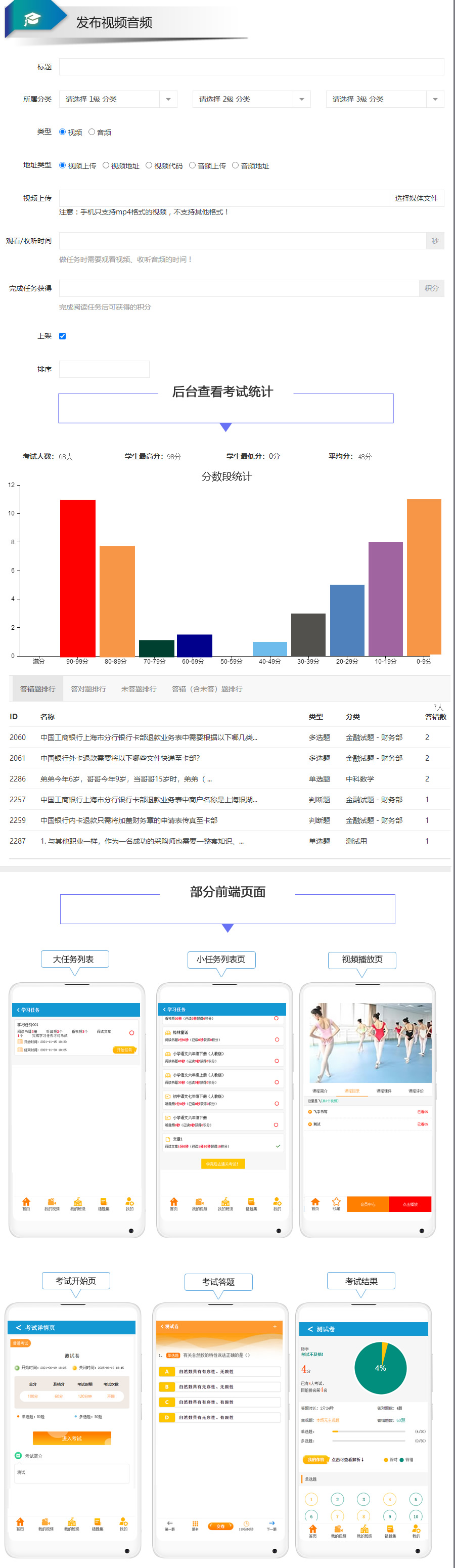 学习考试任务小程序制作，学习考试任务网站系统开发-第2张图片-小程序制作网