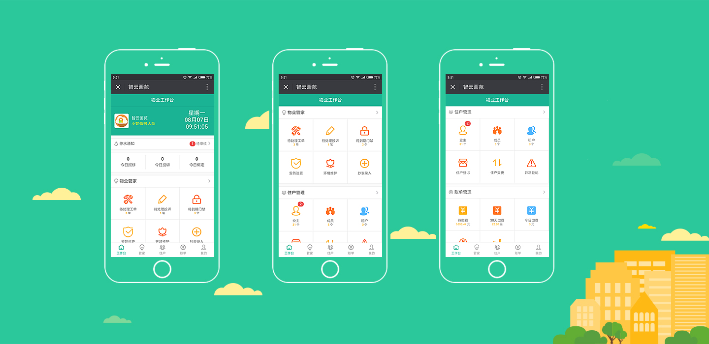 智云物业标准版小程序制作，智云物业标准版网站系统开发-第3张图片-小程序制作网