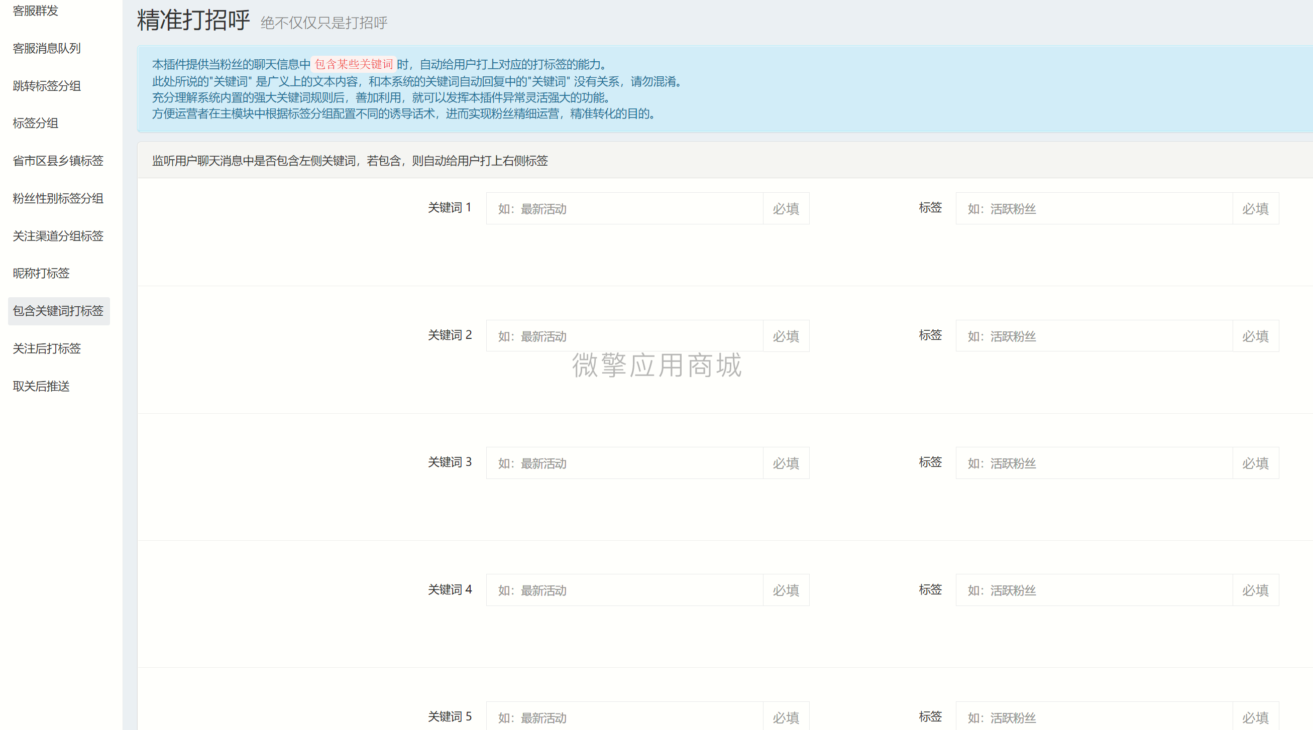 包含关键词智能打标签小程序制作，包含关键词智能打标签网站系统开发-第2张图片-小程序制作网