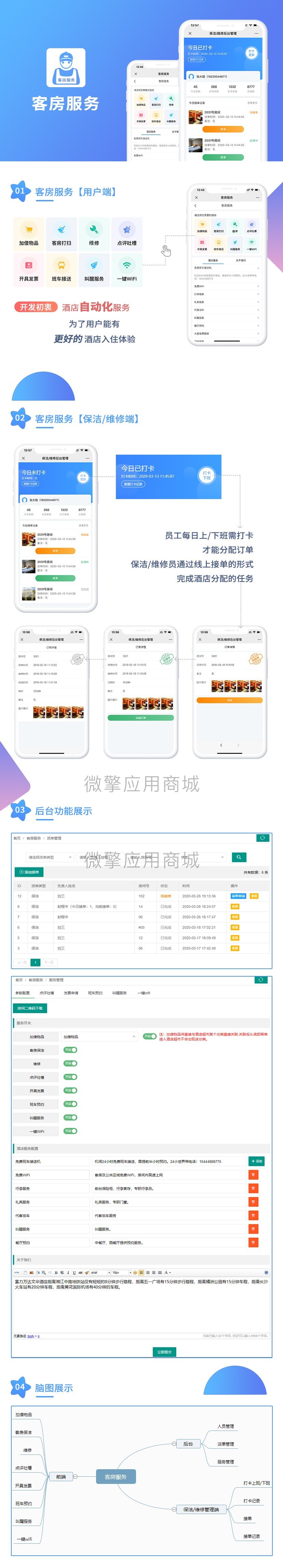 单商户版客房服务小程序制作，单商户版客房服务网站系统开发-第1张图片-小程序制作网