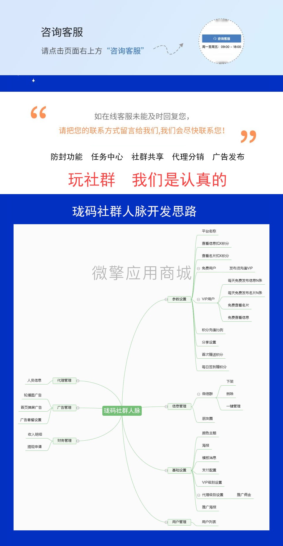 珑码社群人脉多开版小程序系统开发制作，珑码社群人脉多开版商城小程序公众号网站APP系统功能制作